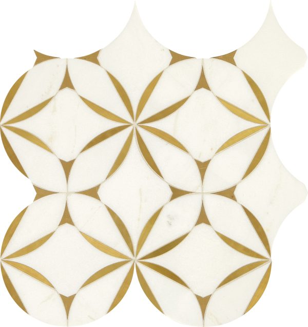 Thassos White/ Brass LV31 Wall 