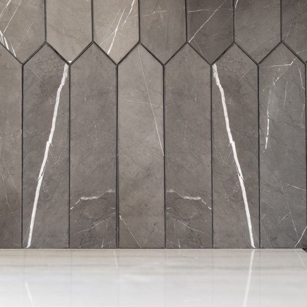 M049 Antico Scuro Elongated Hexagon Straight Edge Honed Countertop, Floor, Part of: Natural Stone Natural Stone Marble, Wall 