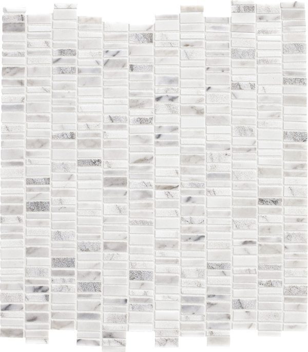 M474 Venetian Calacatta Elongated Hexagon Straight Edge Honed Countertop, Floor, Part of: Natural Stone Natural Stone Marble, Wall 