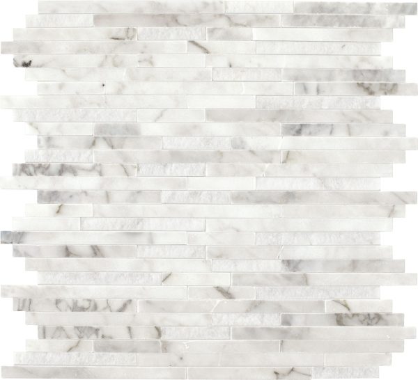 M474 Venetian Calacatta Elongated Hexagon Straight Edge Honed Countertop, Floor, Part of: Natural Stone Natural Stone Marble, Wall 