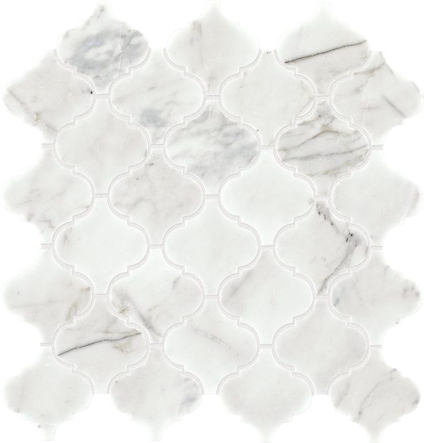 M474 Venetian Calacatta Elongated Hexagon Straight Edge Honed Countertop, Floor, Part of: Natural Stone Natural Stone Marble, Wall 