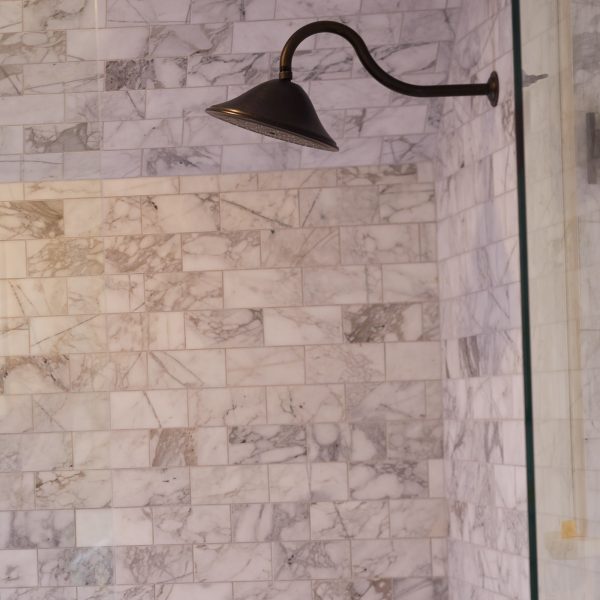 M474 Venetian Calacatta Elongated Hexagon Straight Edge Honed Countertop, Floor, Part of: Natural Stone Natural Stone Marble, Wall 