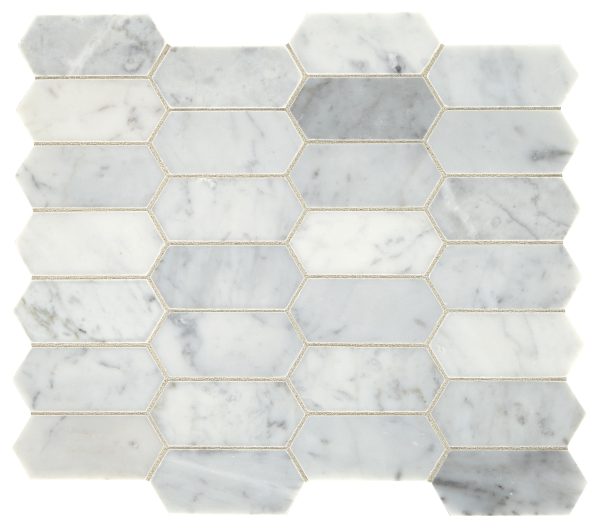 M701 Carrara White Modern Straight Edge Polished Countertop, Floor, Part of: Natural Stone Natural Stone Marble, Wall 