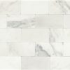 M190 First Snow Elegance Rectangle Tumbled Countertop, Floor, Part of: Natural Stone Natural Stone Marble, Wall 