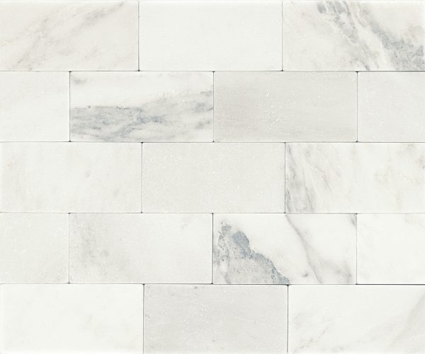 M190 First Snow Elegance Rectangle Tumbled Countertop, Floor, Part of: Natural Stone Natural Stone Marble, Wall 
