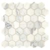 M854 Statuario Elongated Hexagon Straight Edge Honed Countertop, Floor, Part of: Natural Stone Natural Stone Marble, Wall 