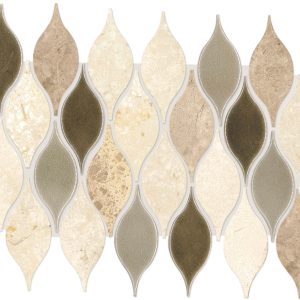 DA30 Lumia Leaf Beige Leaf Straight Edge Polished Floor, Wall 