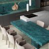 Amazonite OQ91 Countertop, Part of: ONE Quartz Surfaces®, Wall 