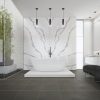 Calacatta Wisteria OQ81 Countertop, Part of: ONE Quartz Surfaces®, Wall 