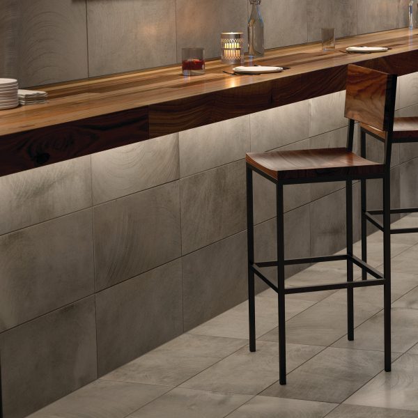 IC13 Charcoal Grey Rectangle Light Polished Countertop, Floor, Wall 