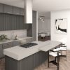 Ash Grey NQ69 Countertop, Part of: ONE Quartz Surfaces®, Wall Ash Grey NQ69 Countertop, Part of: ONE Quartz Surfaces®, Wall