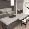 Ash Grey NQ69 Countertop, Part of: ONE Quartz Surfaces®, Wall Ash Grey NQ69 Countertop, Part of: ONE Quartz Surfaces®, Wall