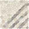 PB20 Seashell Flat Pebble Tumbled Floor, Part of: Natural Stone Natural Stone Marble, Wall 