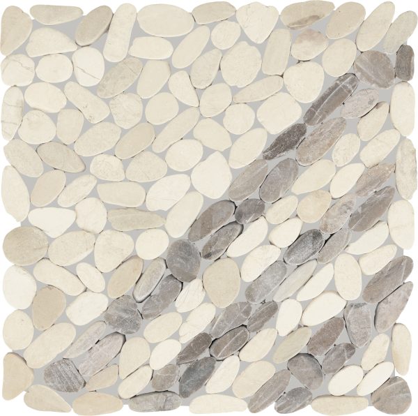 PB20 Seashell Flat Pebble Tumbled Floor, Part of: Natural Stone Natural Stone Marble, Wall 