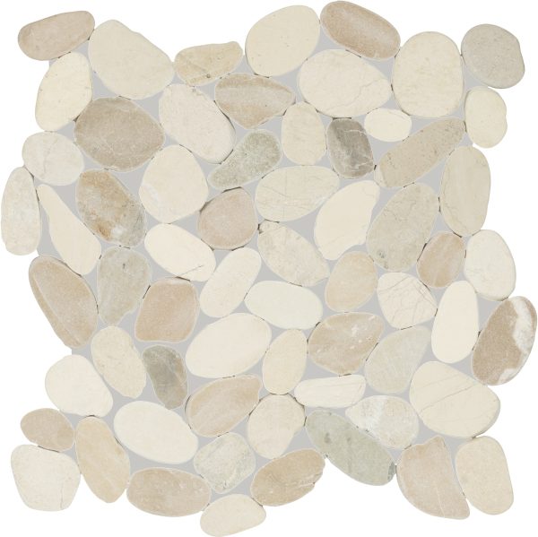 PB20 Seashell Flat Pebble Tumbled Floor, Part of: Natural Stone Natural Stone Marble, Wall 