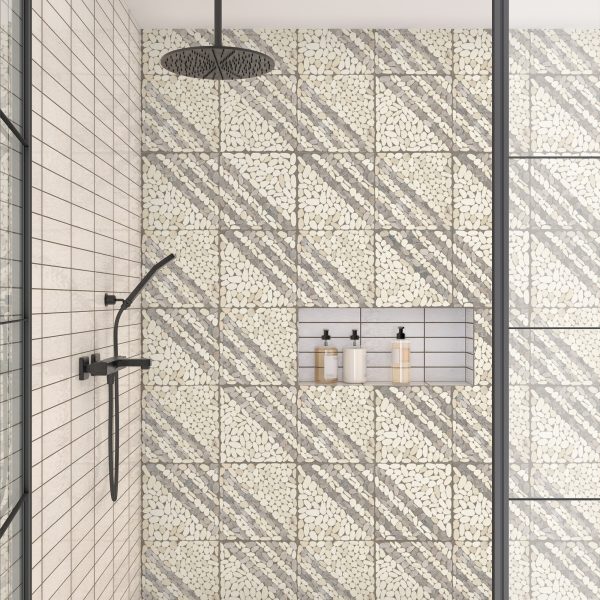 PB20 Seashell Flat Pebble Tumbled Floor, Part of: Natural Stone Natural Stone Marble, Wall 