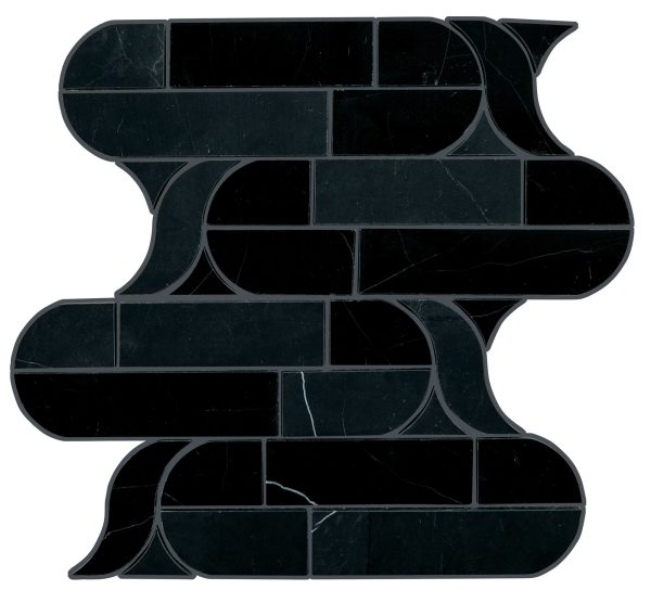 M462 Nero Marquina Framework Straight Edge Honed Floor, Part of: Natural Stone Natural Stone Marble, Wall 