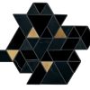 DA59 Nero Marquina Black Blend Spectrum Straight Edge Polished Floor, Part of: Natural Stone Natural Stone Marble, Wall 