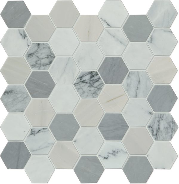 M018 Cirrus Storm Rectangle Honed Floor, Part of: Natural Stone Marble, Wall 