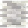 SK10 Daphne White and glass Blend Straight Joint Straight Edge Polished Part of: Natural Stone Natural Stone Limestone Natural Stone Marble, Wall 