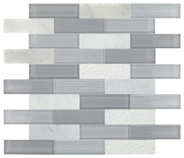 SK15 Stormy Mist and glass Blend Brick Joint Straight Edge Mix Part of: Natural Stone Natural Stone Limestone Natural Stone Marble, Wall 