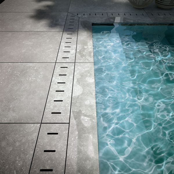 Light Grey DP01 Countertop, Floor, Part of: Stone Attache TREAD Pavers Xteriors Program, Wall 