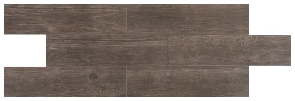 WB02 Smoky Brown Plank Matte Countertop, Floor, Wall 