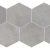 SB32 Memory Grey Hexagon Matte Countertop, Floor, Wall 