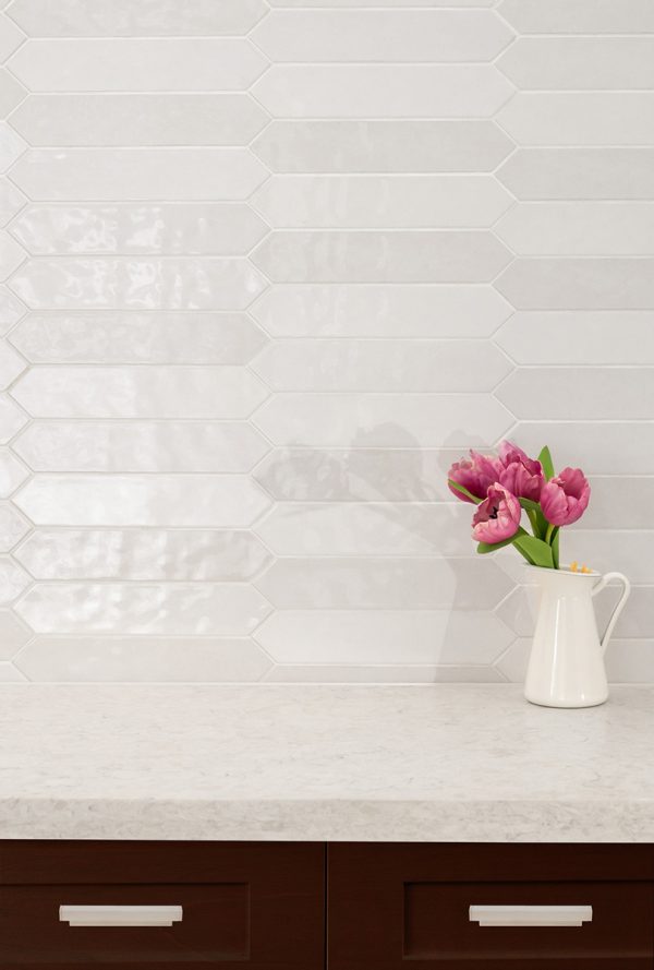 Renzo Dove Ceramic Picket Tile  