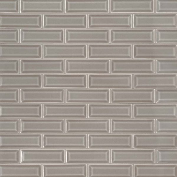 Dove Gray 2x6 Beveled Tile  