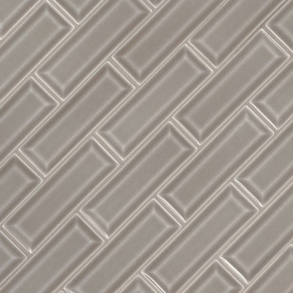 Dove Gray 2x6 Beveled Tile  