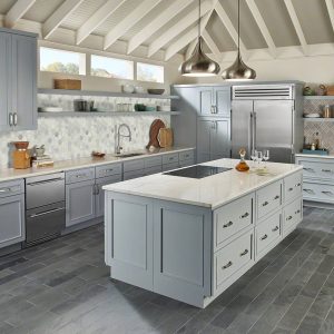 Dove Gray Arabesque Tile  