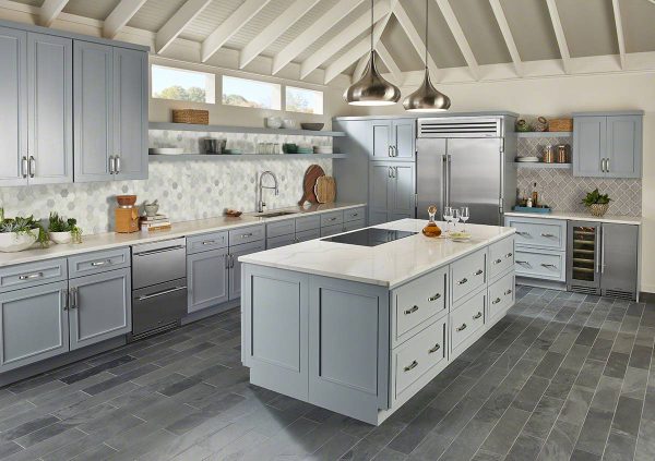 Dove Gray Arabesque Tile  