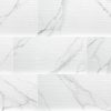 Dymo Statuary Stripe White Tile 12x24  