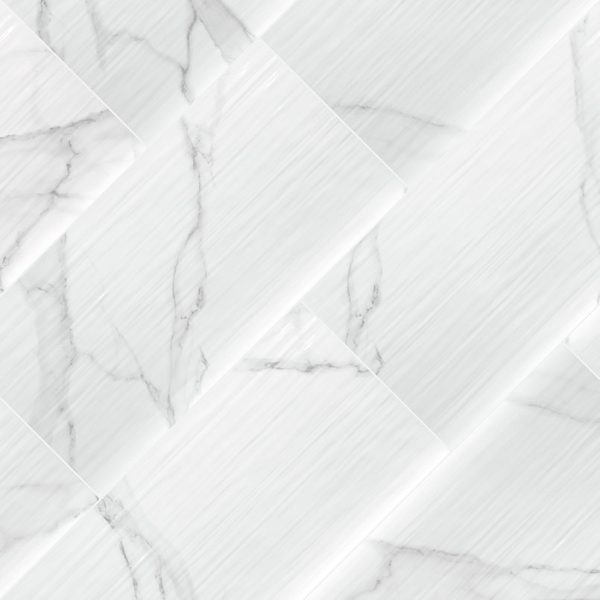 Dymo Statuary Stripe White Tile 12x24  