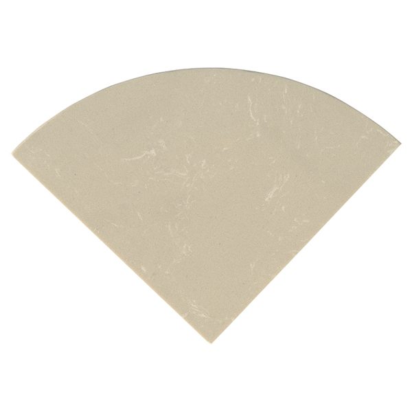 Engineered Beige 9" Radius Cornershelf Polished   Engineered Beige 9" Radius Cornershelf Polished