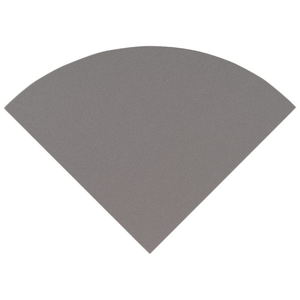 Engineered Gray 18" Radius Seat Polished   Engineered Gray 18" Radius Seat Polished