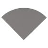 Engineered Gray 9" Radius Cornershelf Polished  