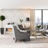 Mayra White Stacked Stone  