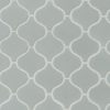 Gray Glossy Arabesque Tile  