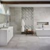 Gray Glossy Arabesque Tile  