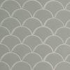 Gray Glossy Fish Scale Pattern Mosaic  