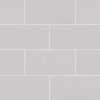 Gray Glossy Subway Tile 3x6  