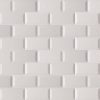 Gray Glossy Beveled Subway Tile 3x6  