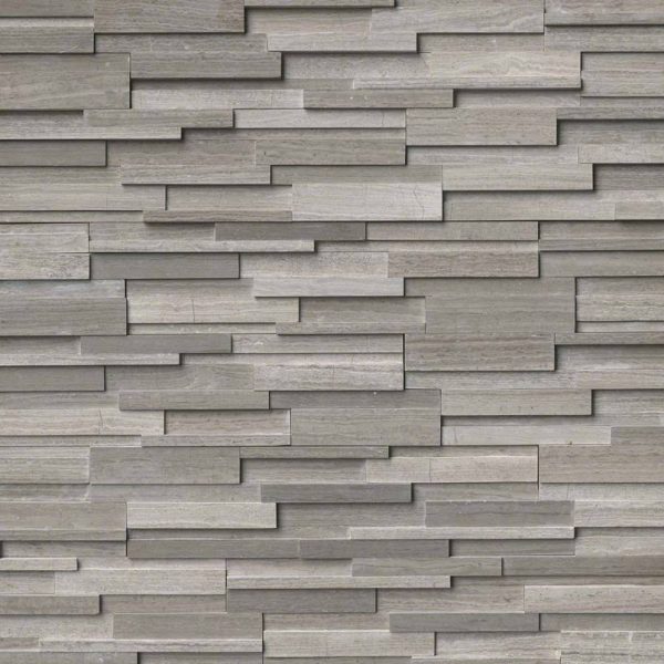 Gray Oak 3d Stacked Stone  