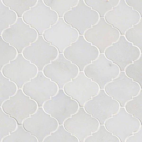 Greecian White Arabesque Tile  