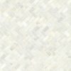 Greecian White Herringbone Pattern  