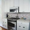 Greecian White Herringbone Pattern  