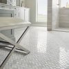Greecian White Herringbone Pattern  