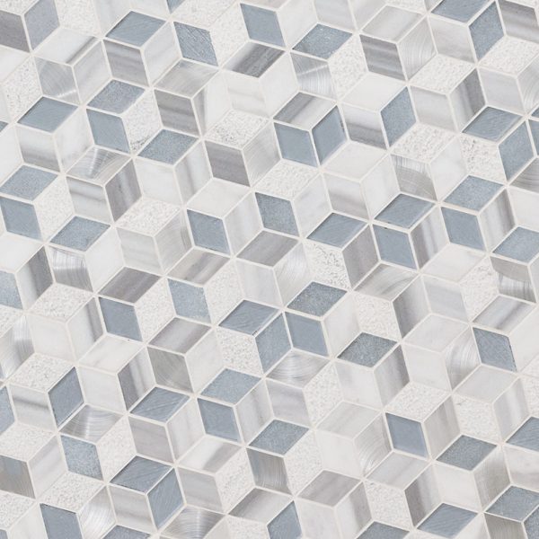 Harlow Cube Pattern Mosaic Tile  